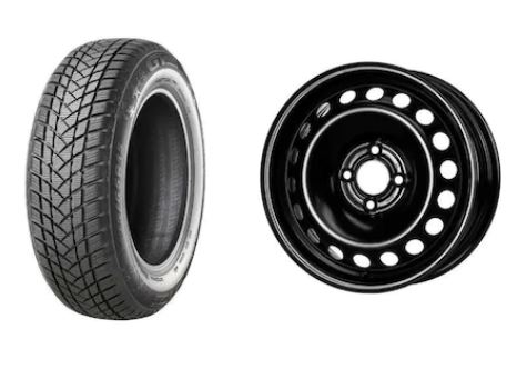 Roata completa Dacia Lodgy, Dokker janta otel ALCAR 7775 6x15 + anvelopa Iarna GT Radial WinterPro2 185/65R15 88T